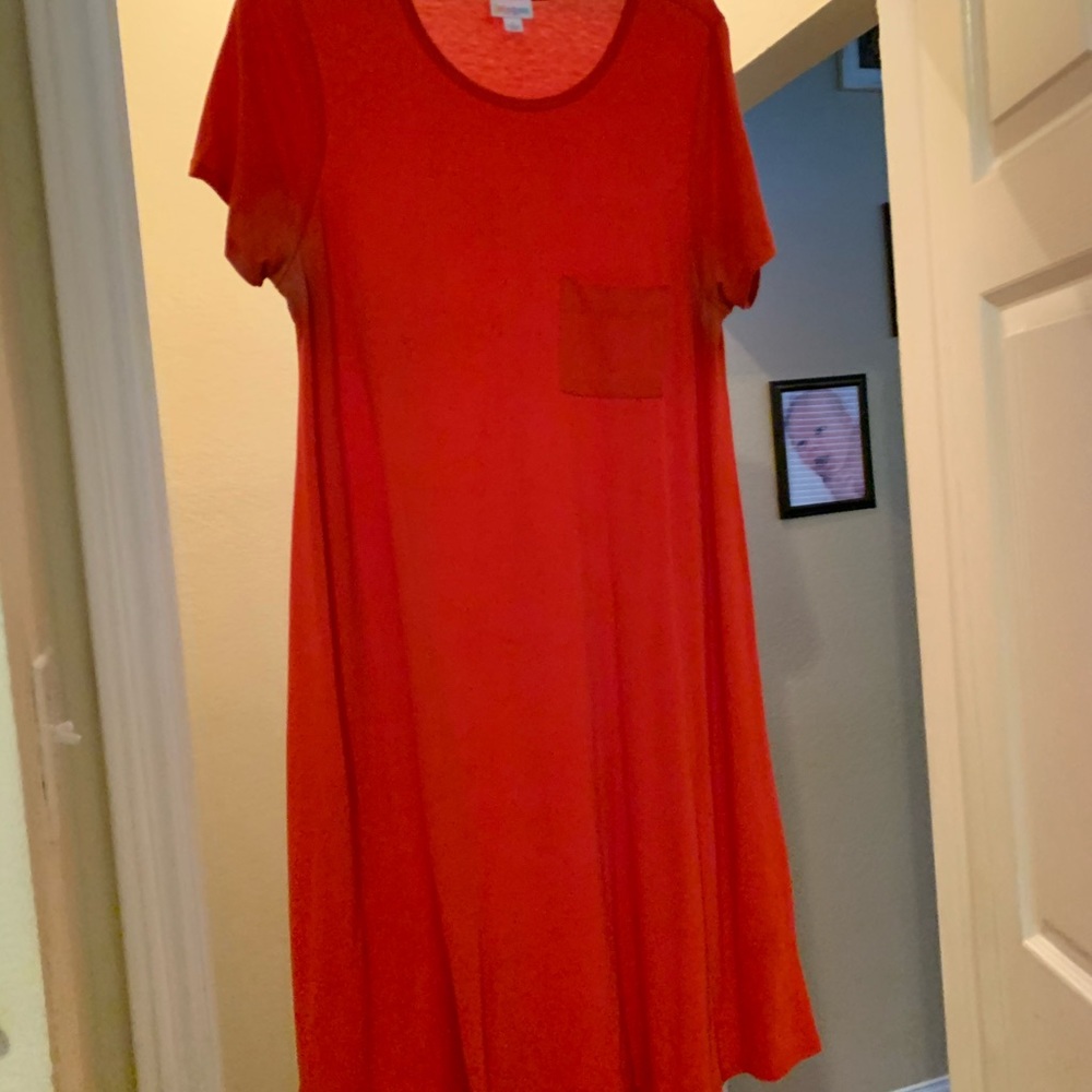 LuLaRoe Red High Low Dress